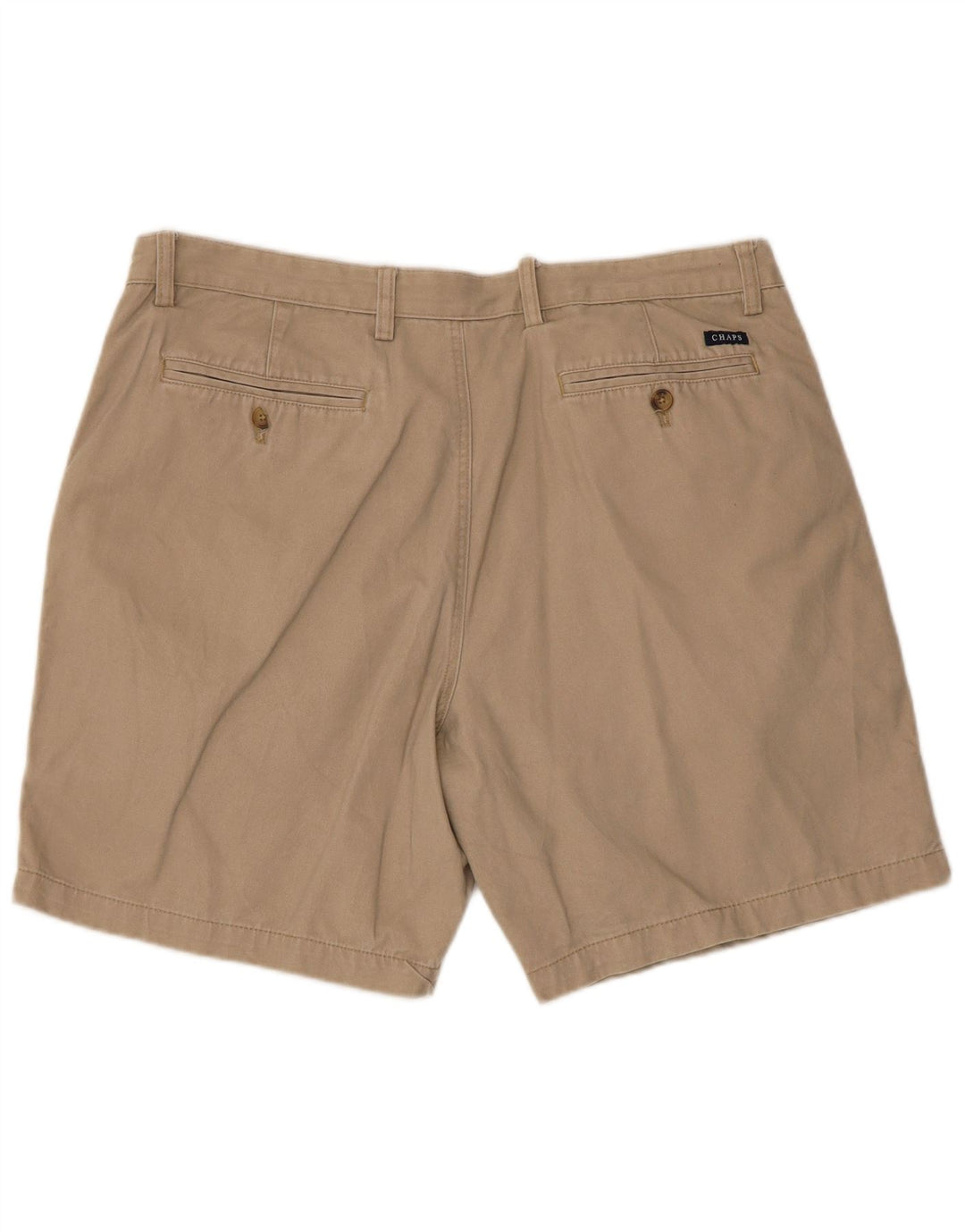 Chaps Mens Chino Shorts W38 XL Beige Cotton