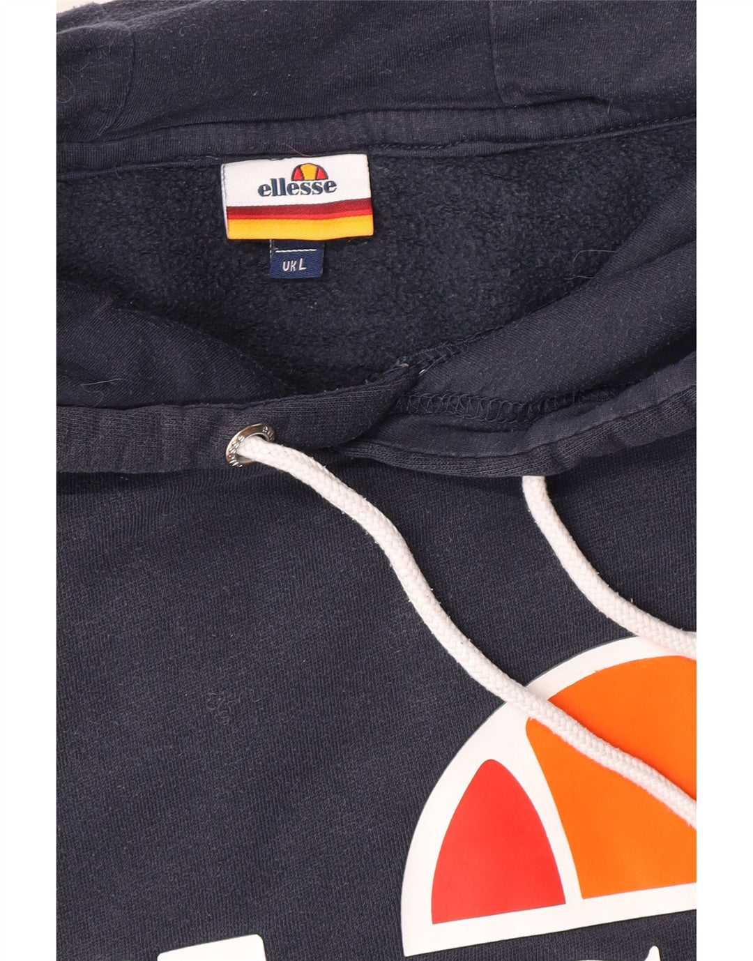 Suéter masculino com capuz gráfico ELLESSE grande azul marinho