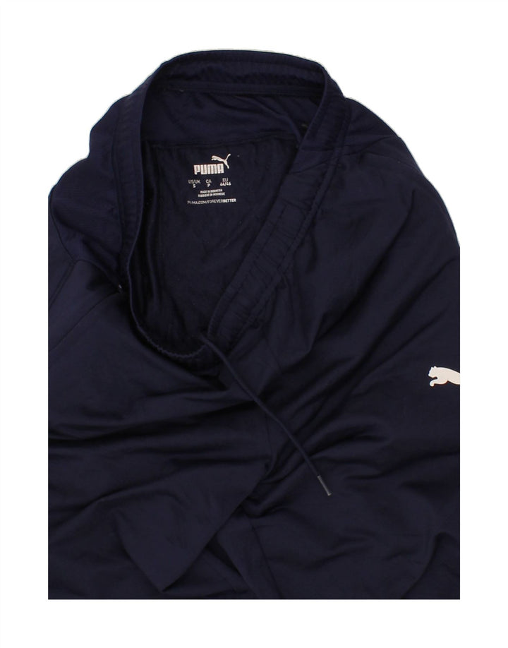 PUMA Mens Tracksuit Trousers Small Navy Blue Polyester Vintage Puma and Second-Hand Puma from Messina Hembry 