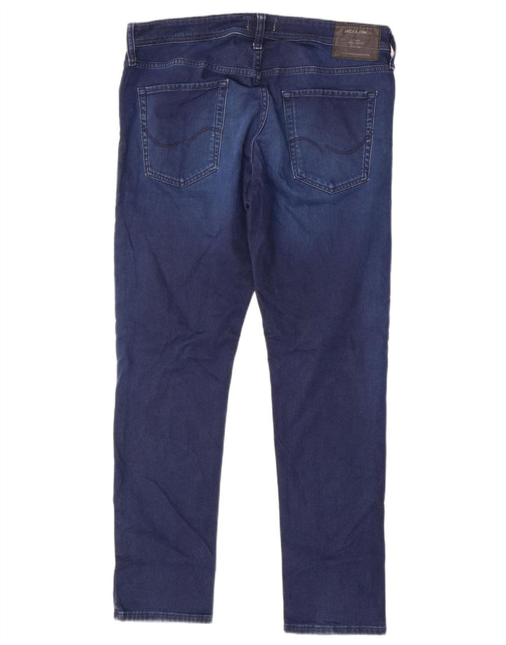 Jack & Jones Mens Slim Jeans W36 L32 Navy Blue