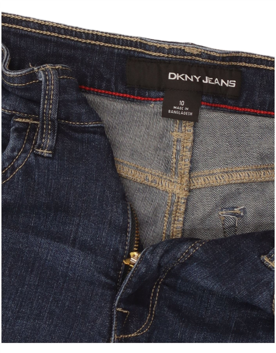 DKNY Womens Denim Shorts US 10 Large W30 Blue Cotton