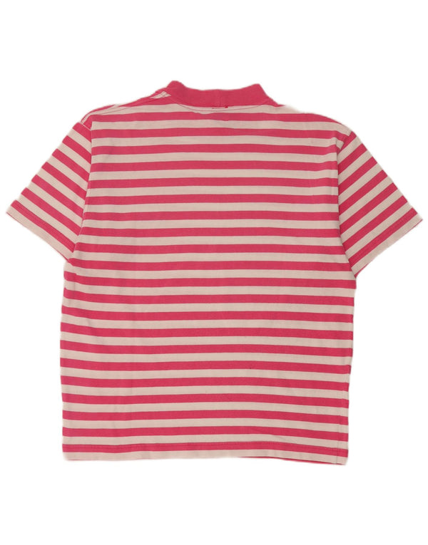 Enrico Coveri Tricou pentru bărbați Top UK 38 Medium Pink Striped Bumbac