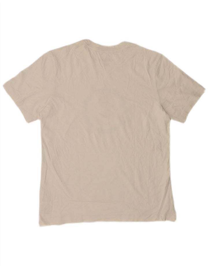 Jordan Herre grafisk T-shirt Top Medium hvid bomuld