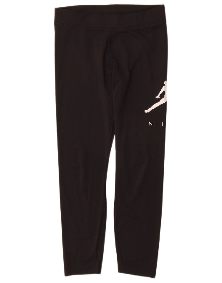 Jordan Girls Graphic Leggings 13-14 Years XL Black Polyester
