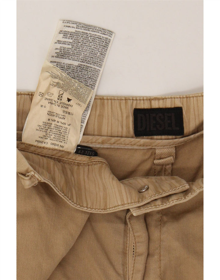 DIESEL Calça Chino Feminina Slim W29 L30 Algodão Bege