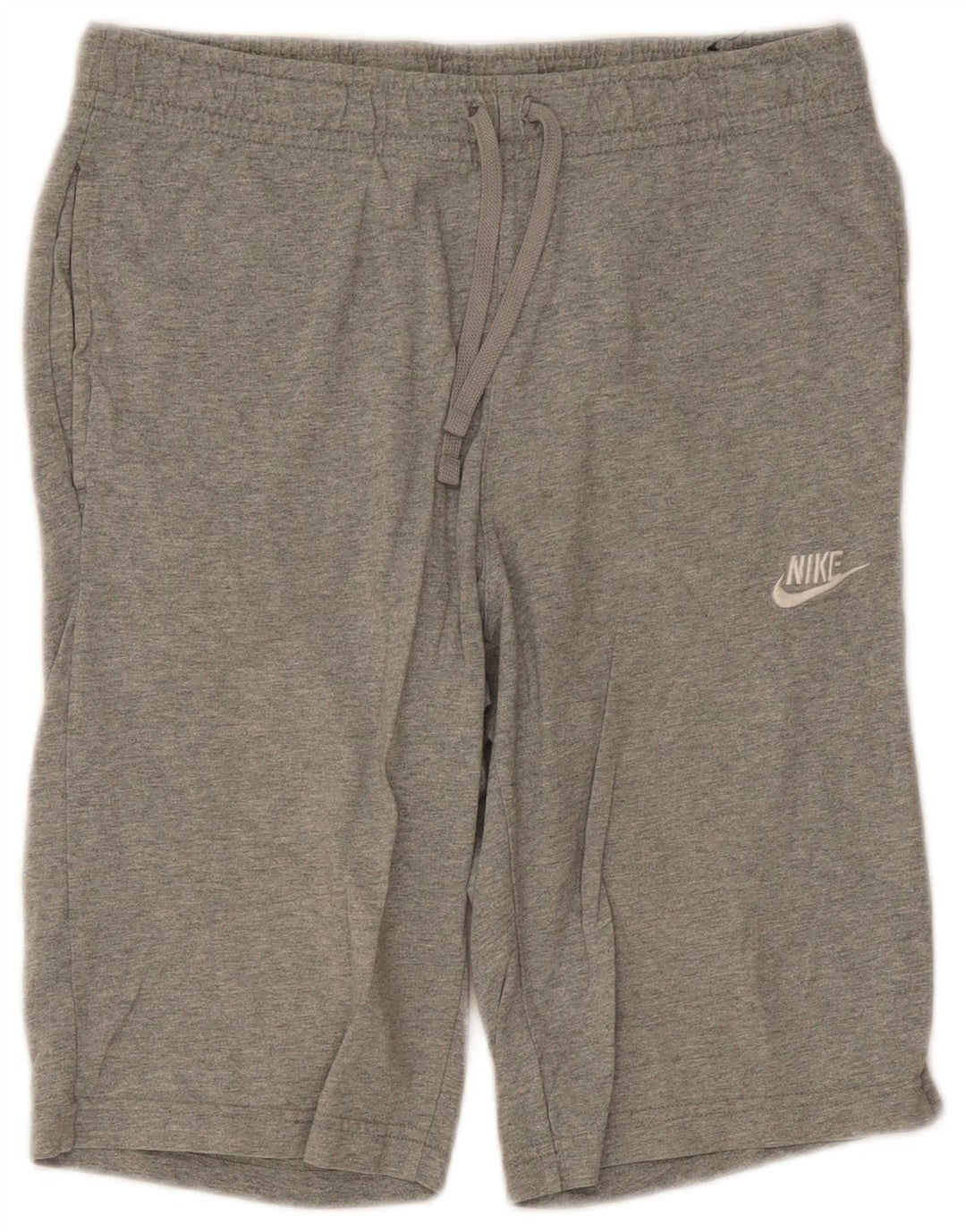 Nike Herren-Bermuda-Sportshorts aus mittelgrauer Baumwolle