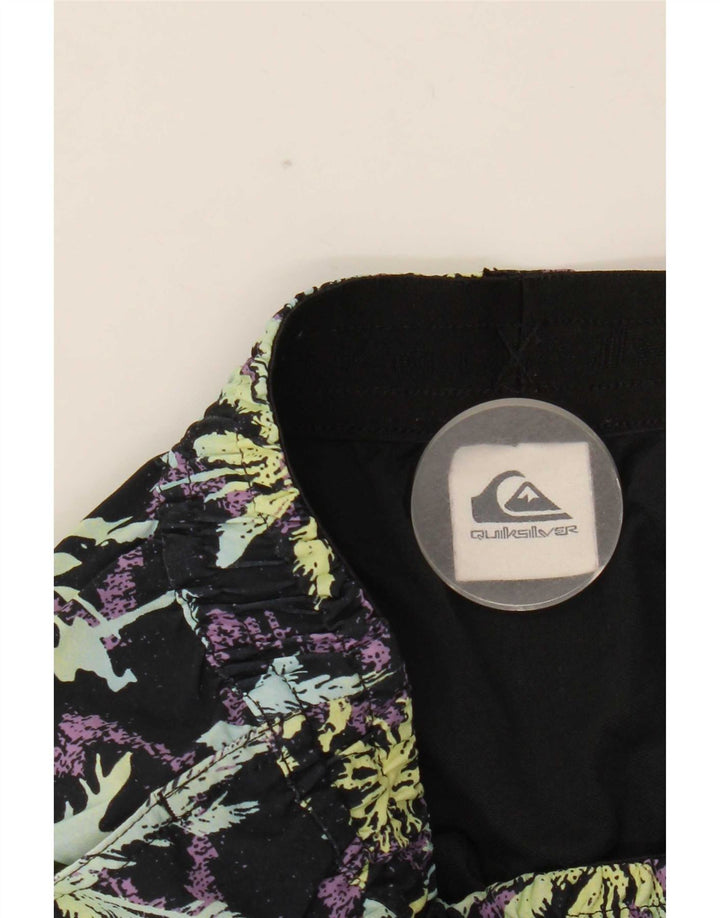 Quiksilver Boys Graphic Swimming Shorts 9-10 Years Medium Black Polyester