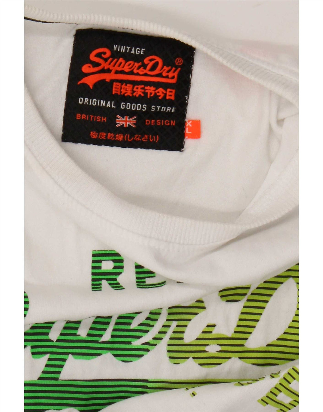 Męski T-shirt Superdry z grafiką, XL, biały