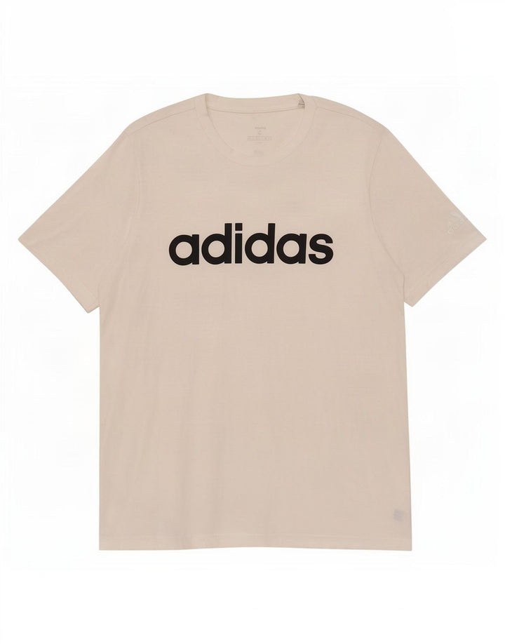 Adidas Mens Graphic T-Shirt Top Large White Cotton