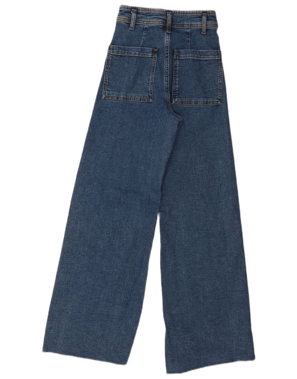 Женские прямые джинсы с высокой талией Zara The Marine EU 32 2XS W22 L29 синие