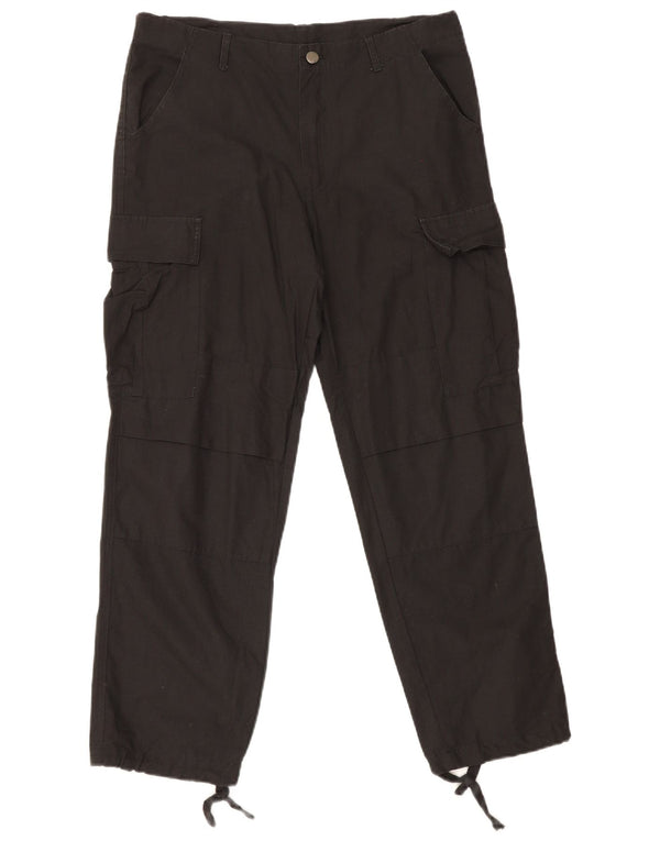 Carhartt Ανδρικό ίσιο παντελόνι Cargo Medium W32 L29 Μαύρο βαμβακερό