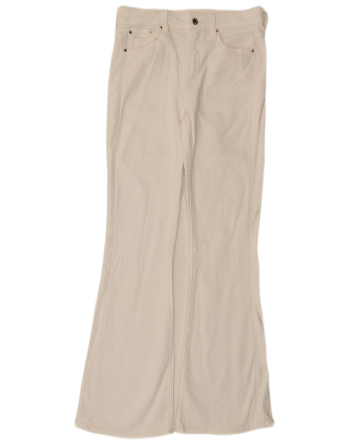 G-Star Womens 3301 High Rise Flared Jeans W30 L33 White