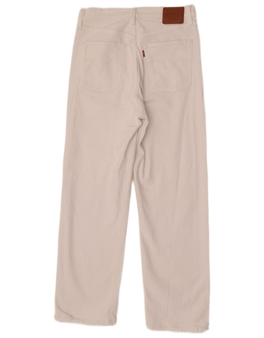Levi's Womens Ribcage Straight Jeans W30 L29 White Cotton