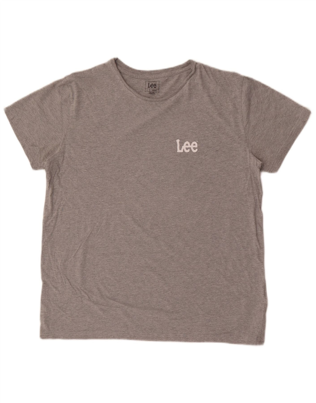 Lee Herren T-Shirt Top Large Grau Baumwolle