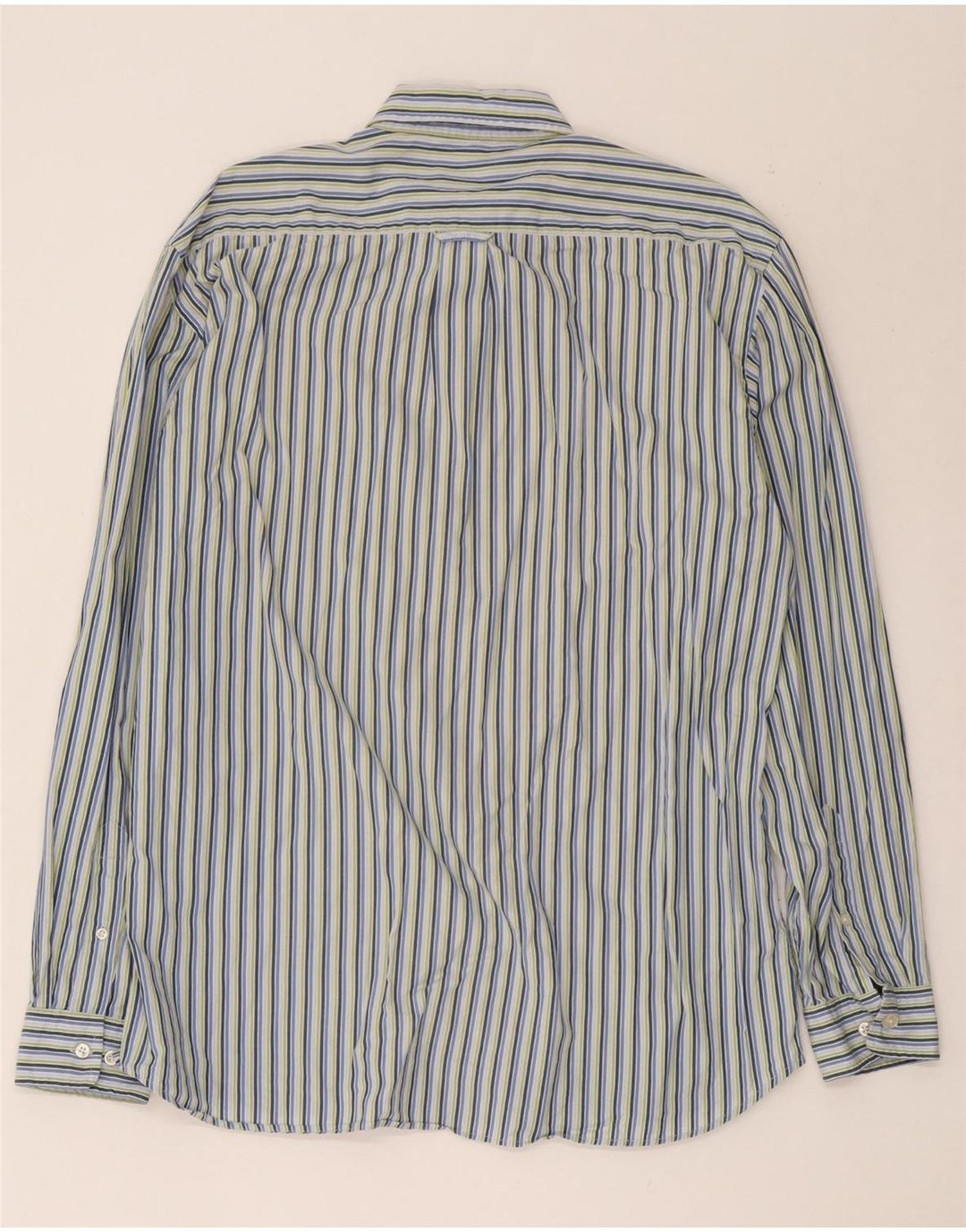 Gant Camicia da uomo vestibilità regolare in cotone a righe grandi blu