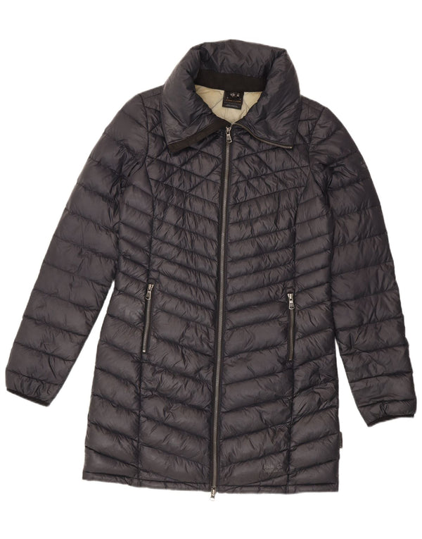 Jack Wolfskin Abrigo acolchado para mujer UK 8/10 Small Gris Poliamida