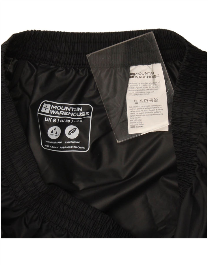 Mountain Warehouse Dame vandtætte bukser UK 8 Small Black Nylon