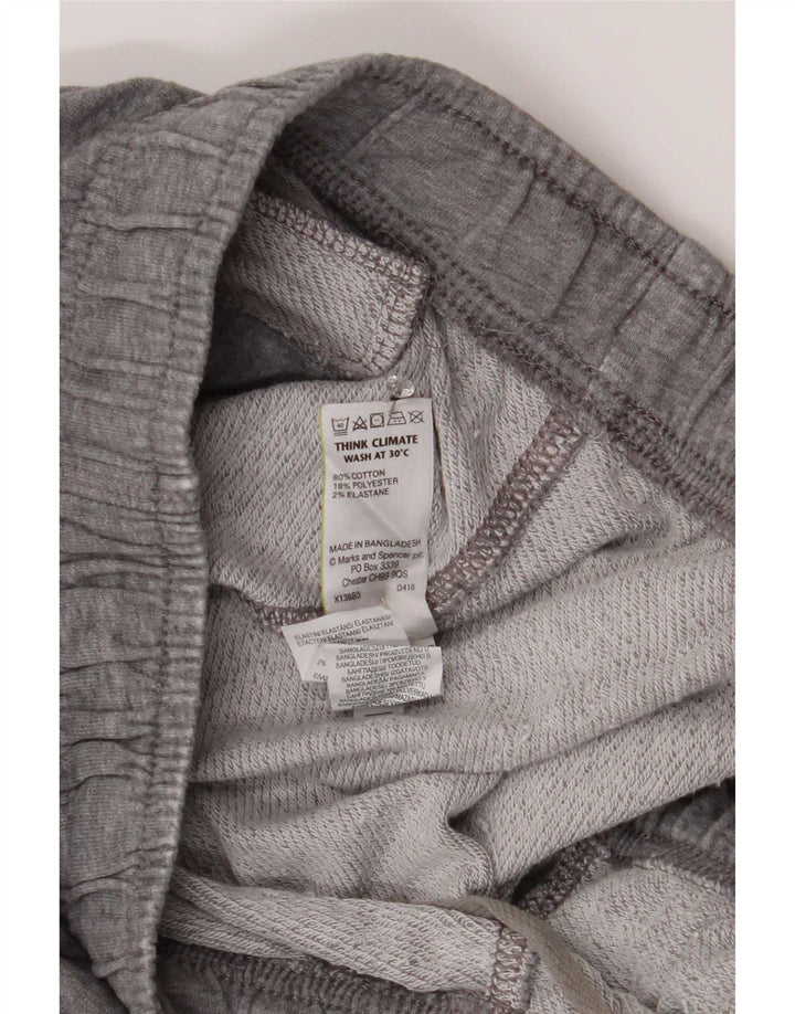 Marks & Spencer Mens Tracksuit Trousers Large Grey Cotton