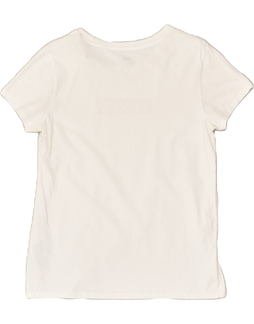 LEVI'S Womens Graphic T-Shirt Top UK 12 Medium White Cotton | Vintage Levi's | Thrift | Second-Hand Levi's | Used Clothing | Messina Hembry 