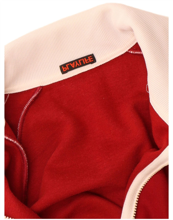 Playlife Womens Tracksuit Top Jacket UK 12 Medium Red