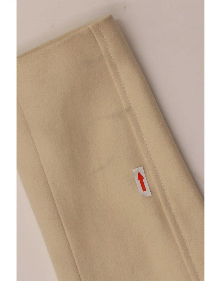 Benetton Womens Overcoat IT 44 Medium Off White Wool