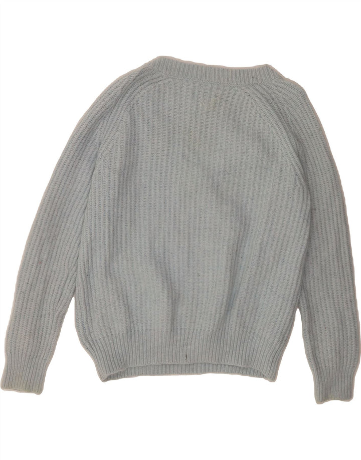 REISS Womens V-Neck Jumper Sweater UK 16 Large Blue Polyamide Vintage Reiss and Second-Hand Reiss from Messina Hembry 
