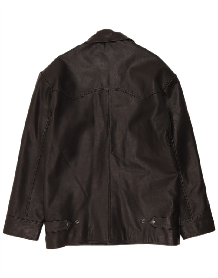 Milan Herren Lederjacke UK 38 Medium Black Classic