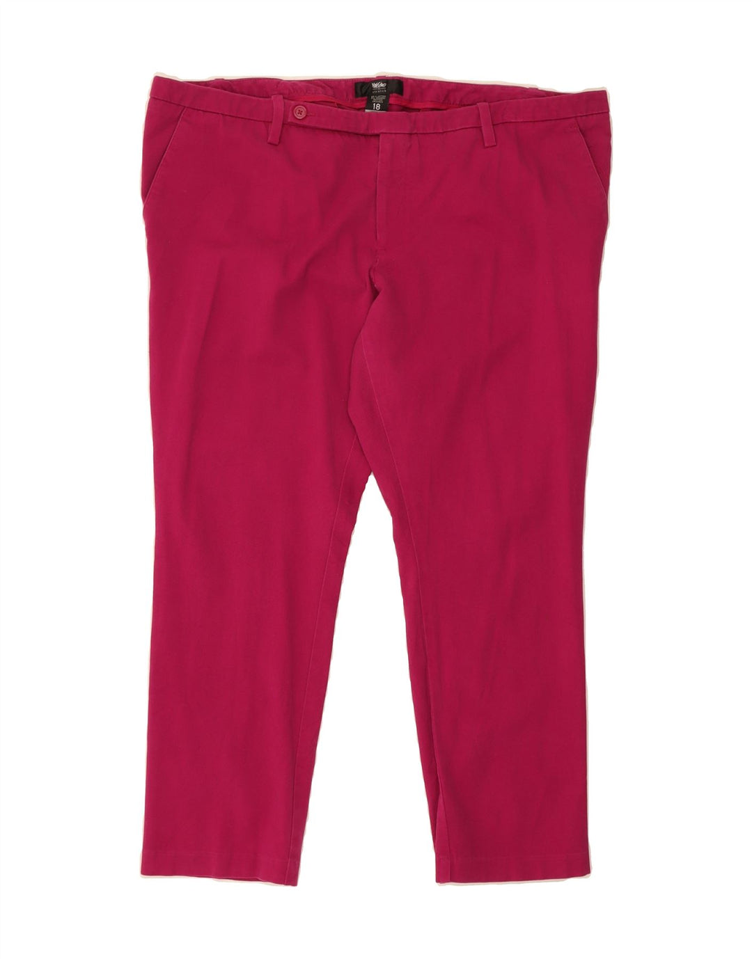 MOSSIMO Womens Slim Chino Trousers US 18 2XL W40 L25 Pink Cotton Vintage Mossimo and Second-Hand Mossimo from Messina Hembry 