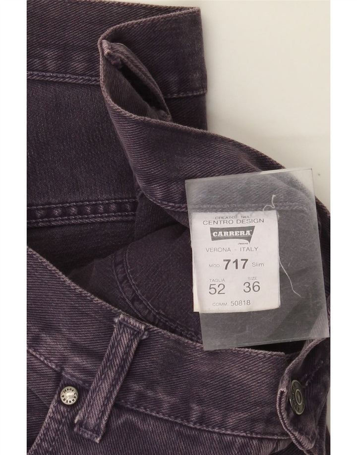 Carrera Mens Straight Jeans W36 L29 Purple Cotton