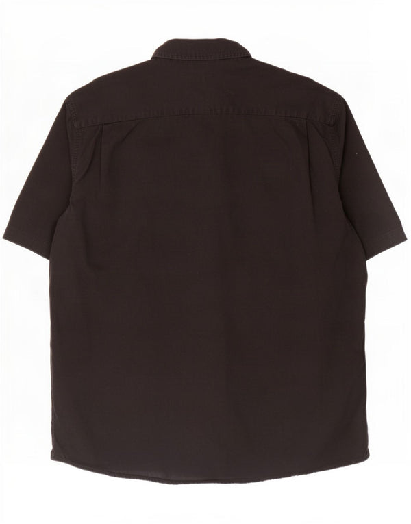 Wrangler Camisa Manga Corta Hombre XL Algodón Negro