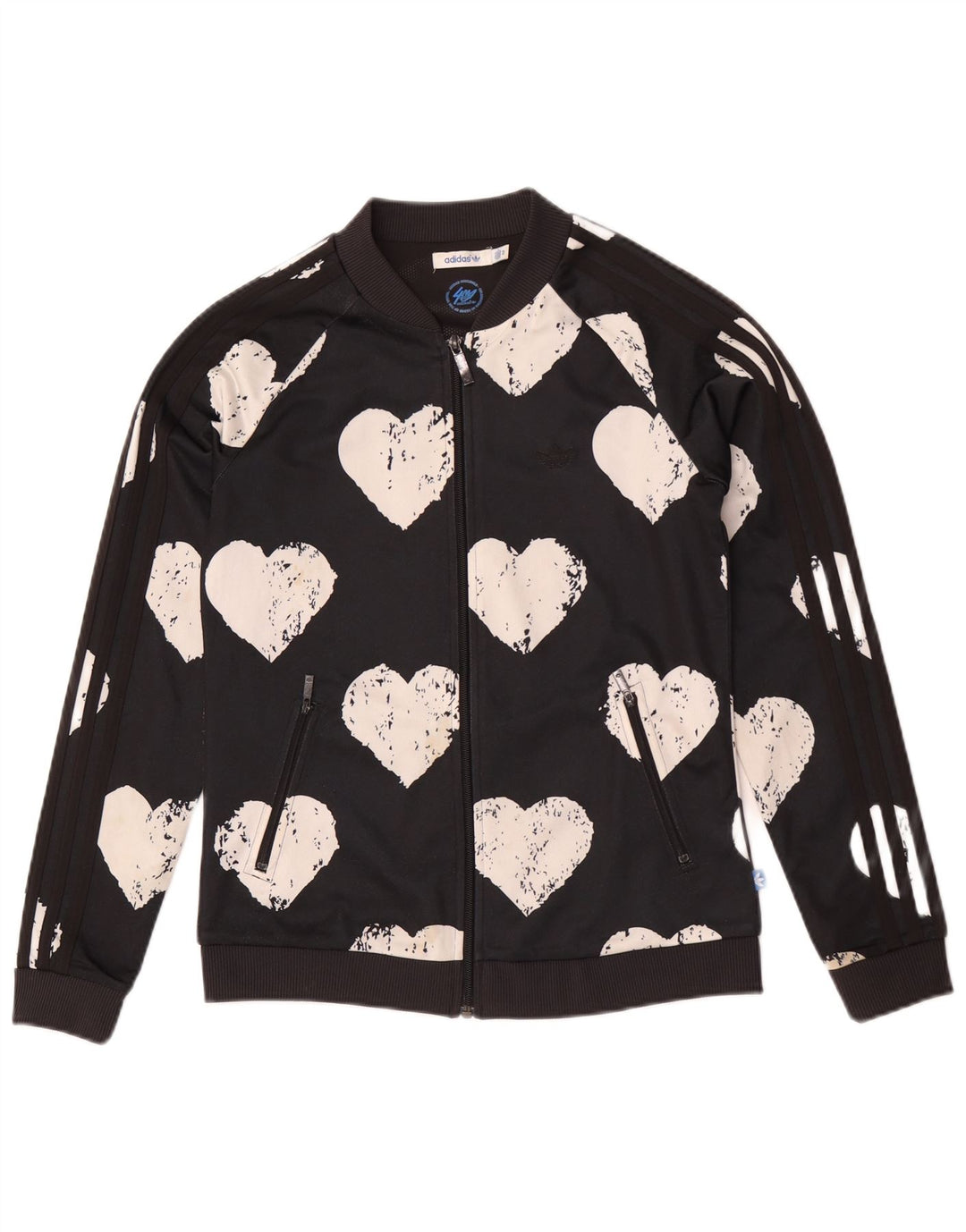 Giacca da ginnastica grafica da donna Adidas IT 42 Medium Black Heart