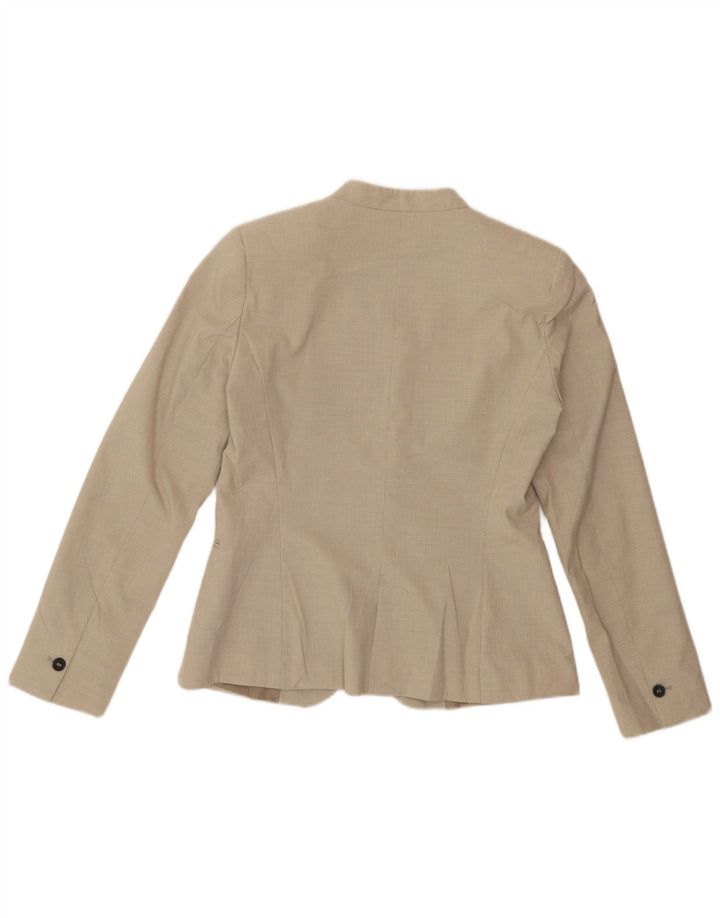 Giacca blazer a 1 bottone da donna Zara EU 38 piccolo pied de poule beige