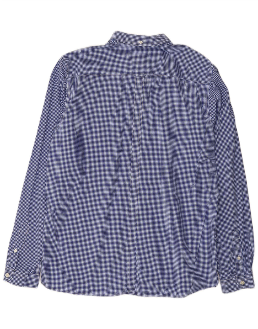 Fred Perry Mens Slim Fit Shirt XL Blue Gingham Cotton