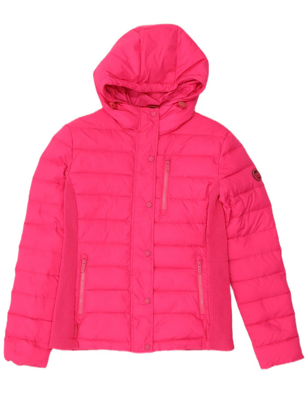 Mistral Girls Hooded Padded Jacket 11-12 Years Large Pink