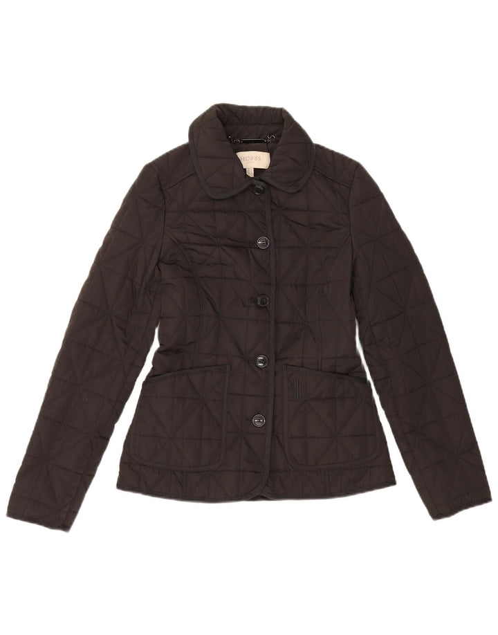 Hobbs Quiltet jakke til kvinder UK 6 XS Sort Polyester Classic