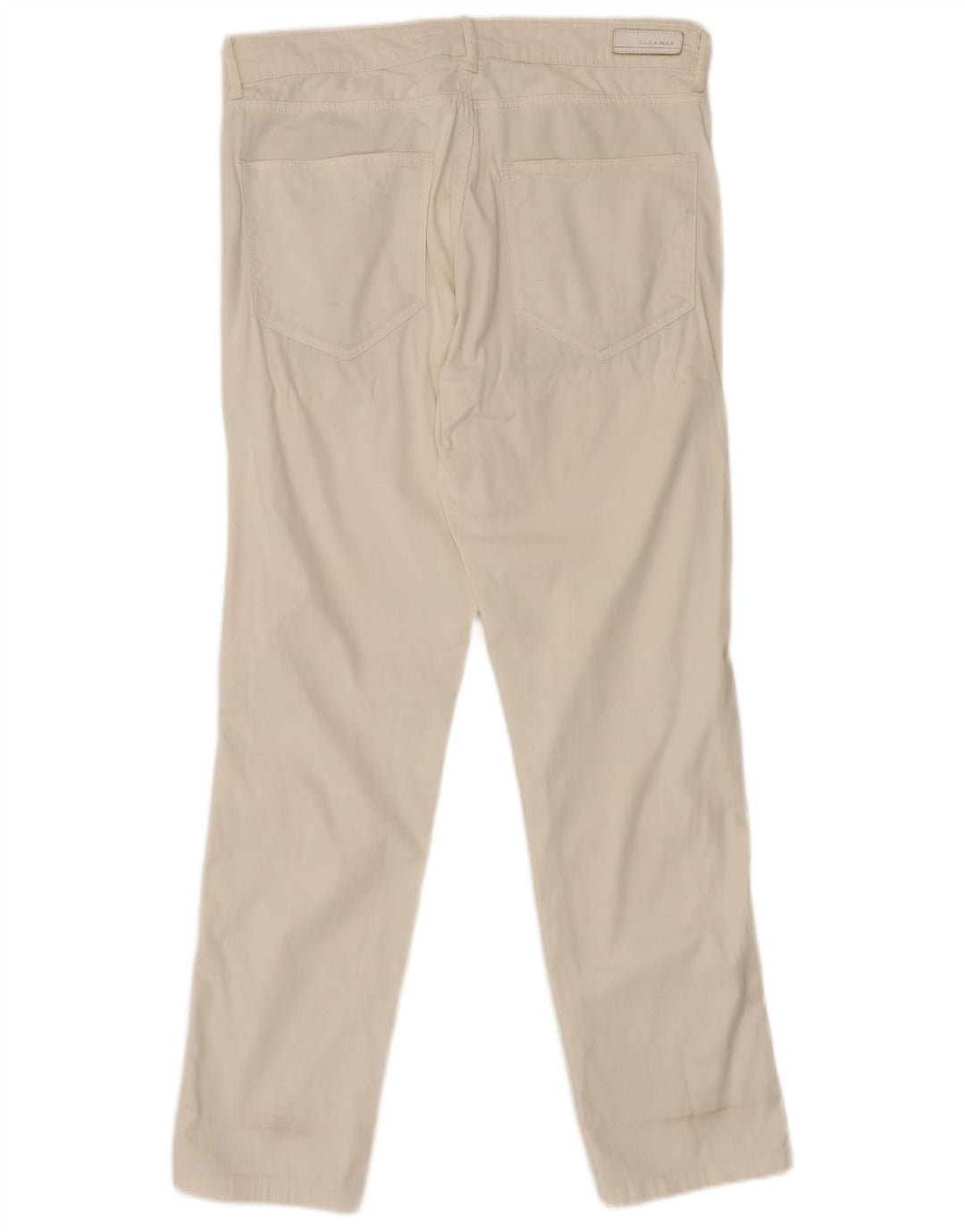 Zara Herren Slim Casual Hose EU 40 Medium W31 L29 Weiß