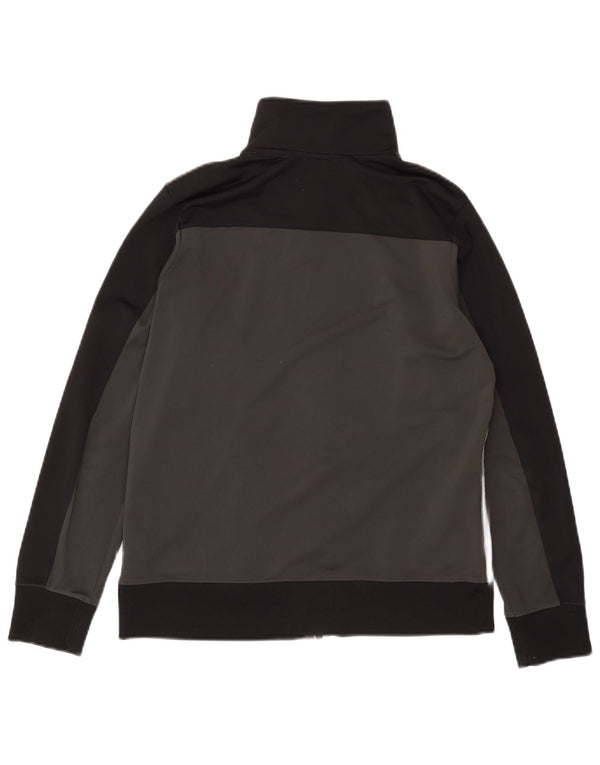 Nike Boys Tracksuit Top Jacket 13-14 Years XL Grey Colourblock Polyester