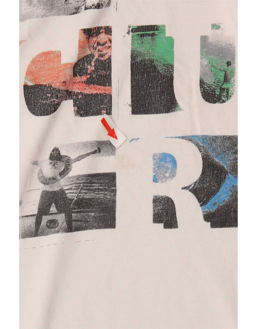 Rip Curl Herre grafisk T-shirt Top Medium White
