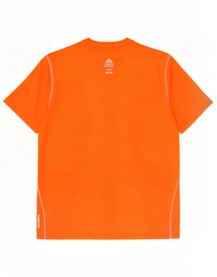 T-shirt Adidas Climacool da uomo Top in poliestere arancione medio