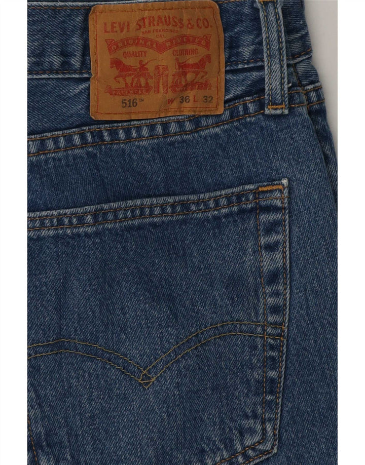Levi's Jean Slim Droit 516 Homme Bleu W36 L32 Coton