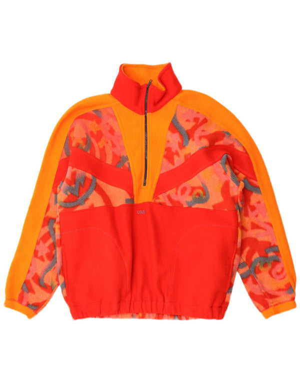 Maglione in pile da uomo Colmar con zip e collo XL rosso geometrico in poliuretano