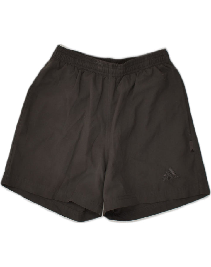 ADIDAS Boys Sport Shorts 9-10 Years Grey Polyester | Vintage Adidas | Thrift | Second-Hand Adidas | Used Clothing | Messina Hembry 