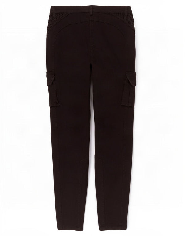 Женские узкие брюки карго Zara EU 40 Medium W30 L30, черные, хлопковые