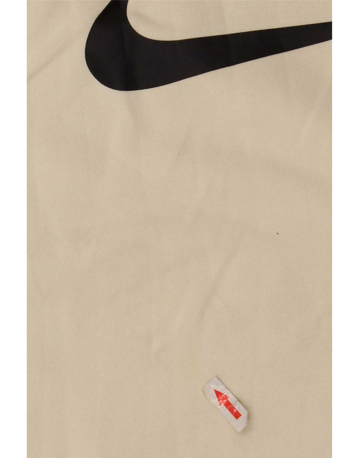 Nike Mens Graphic Sweatshirt Jumper Medium Off White Colourblock Cotton