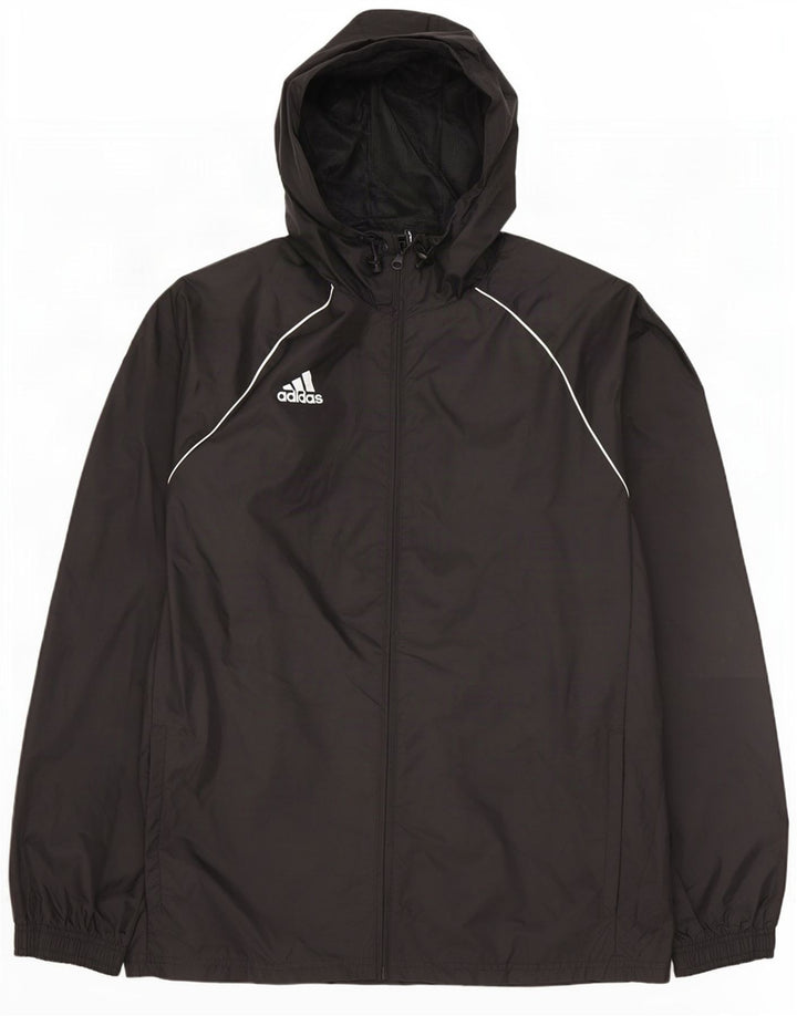 Adidas muška kišna jakna s kapuljačom UK 38 Srednje crni najlon