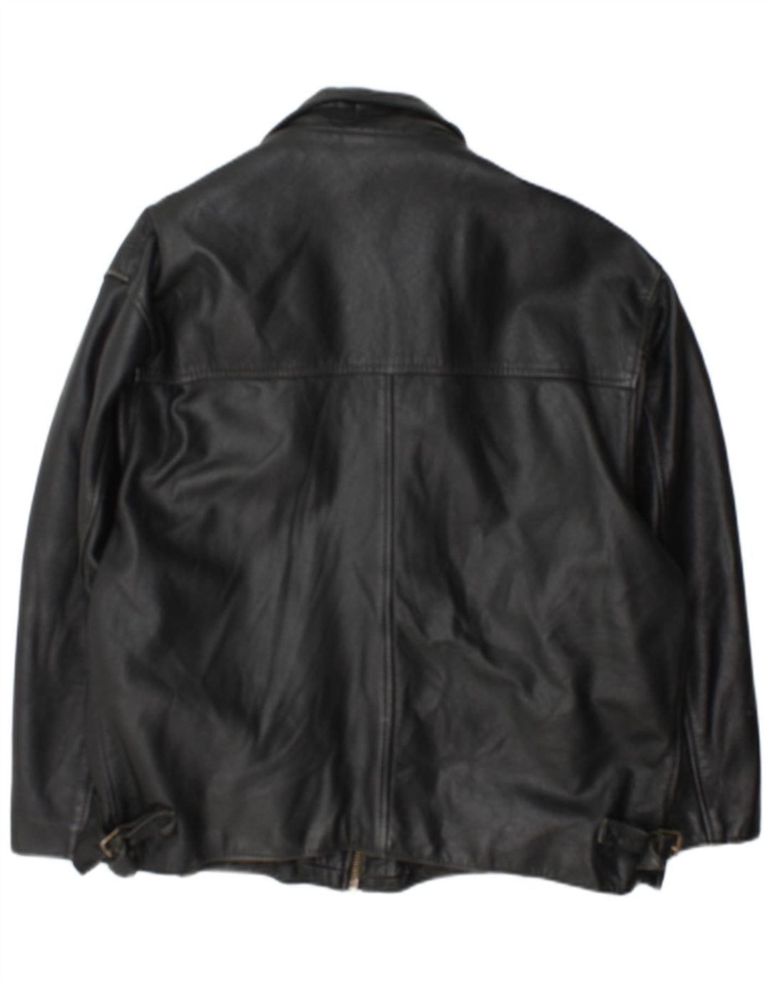 Винтажная мужская кожаная куртка UK 42 XL, черная