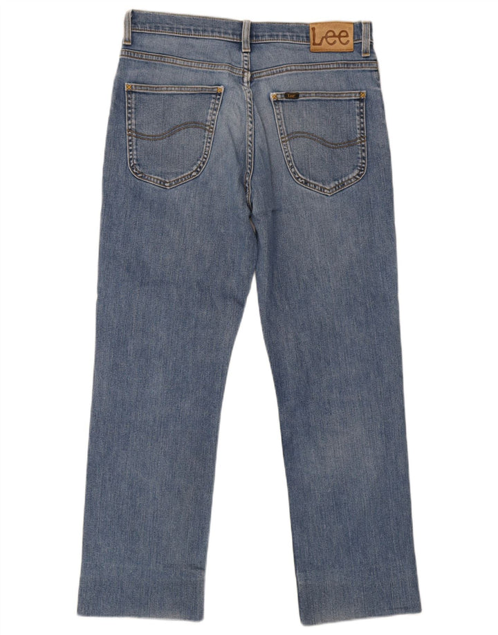 Lee Straight Jeans til mænd W34 L27 blå bomuld