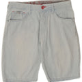 Shorts jeans masculino Gas W29 algodão azul médio