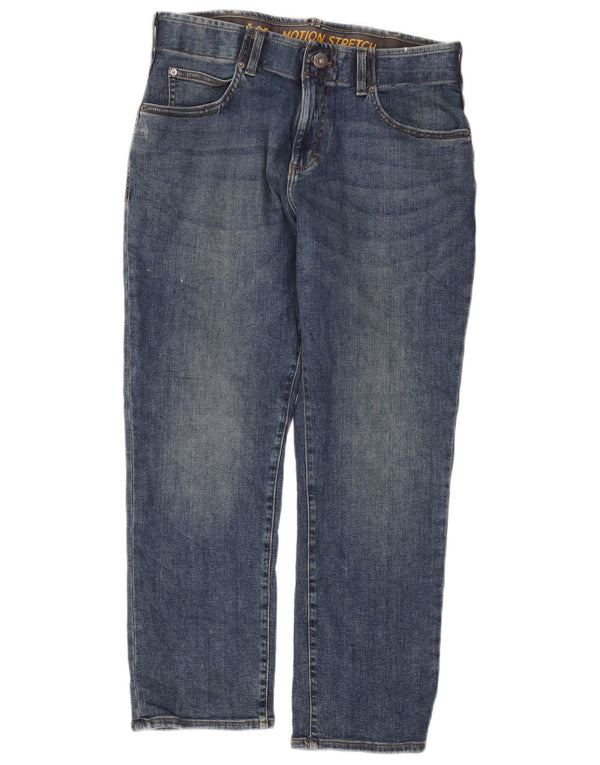 Calça jeans reta masculina Lee Regular Fit W34 L29 algodão azul