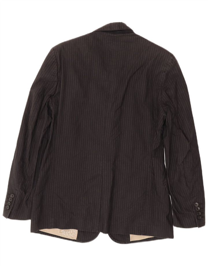 Just Cavalli Herre 3-knaps blazerjakke IT 48 Mellem sort stribet bomuld
